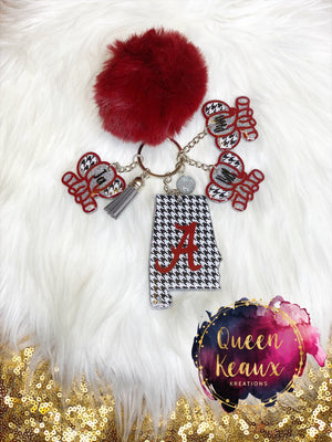 Roll Tide Mom Keychain